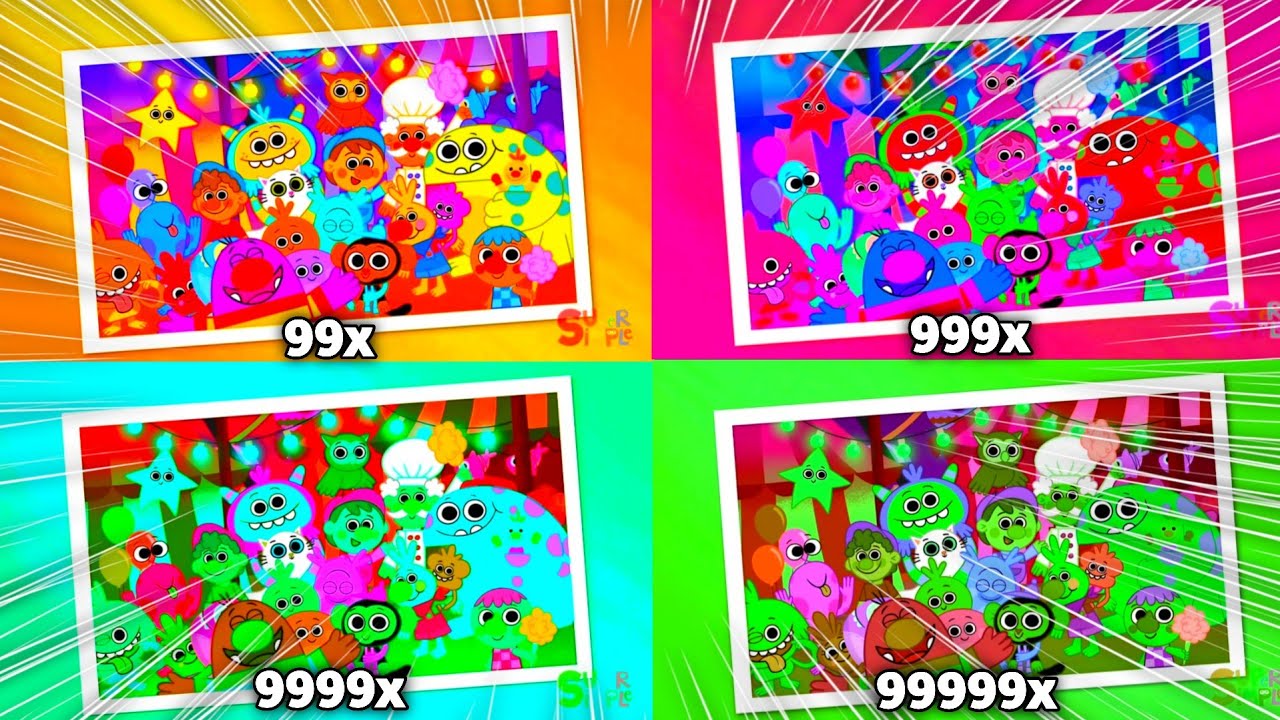 Super Simple Songs Group Photo Intro Extreme 999999x Speed ​​klasky Csupo Effects!