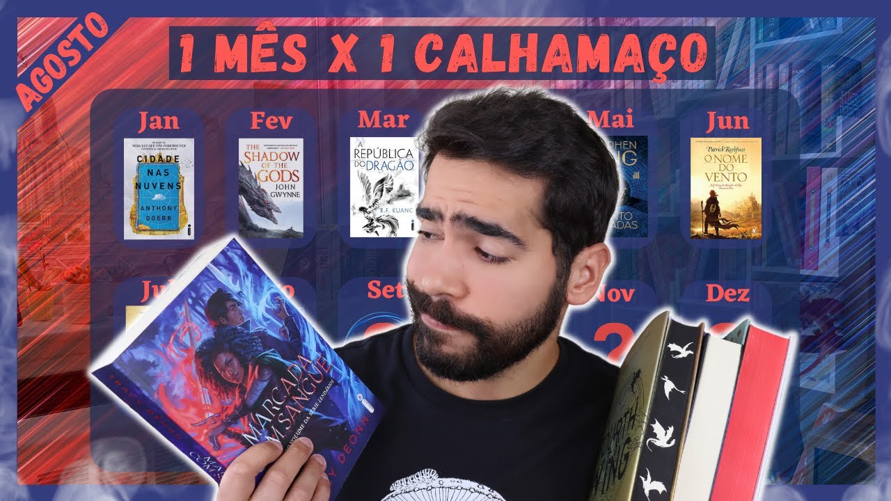 PROJETO: 1 MÊS X 1 CALHAMAÇO | AGOSTO | MARCADA COM SANGUE | Me Acabei de Ler