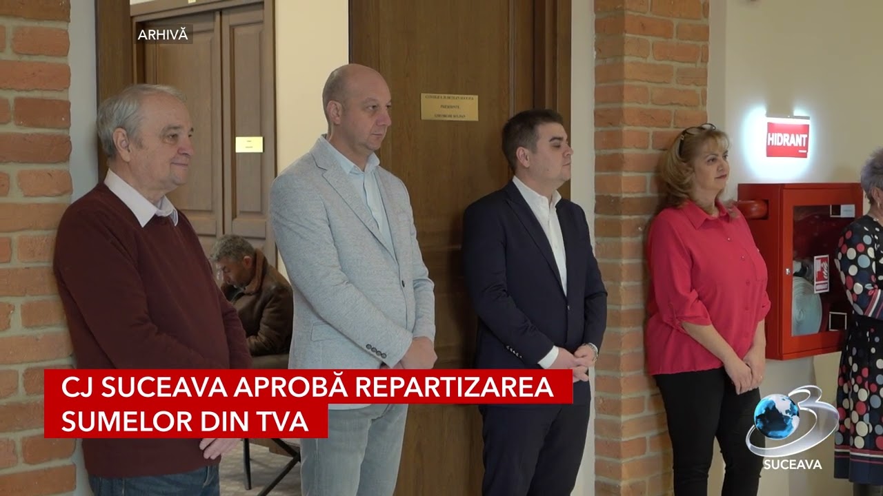 CJ Suceava aprobă repartizarea sumelor din TVA