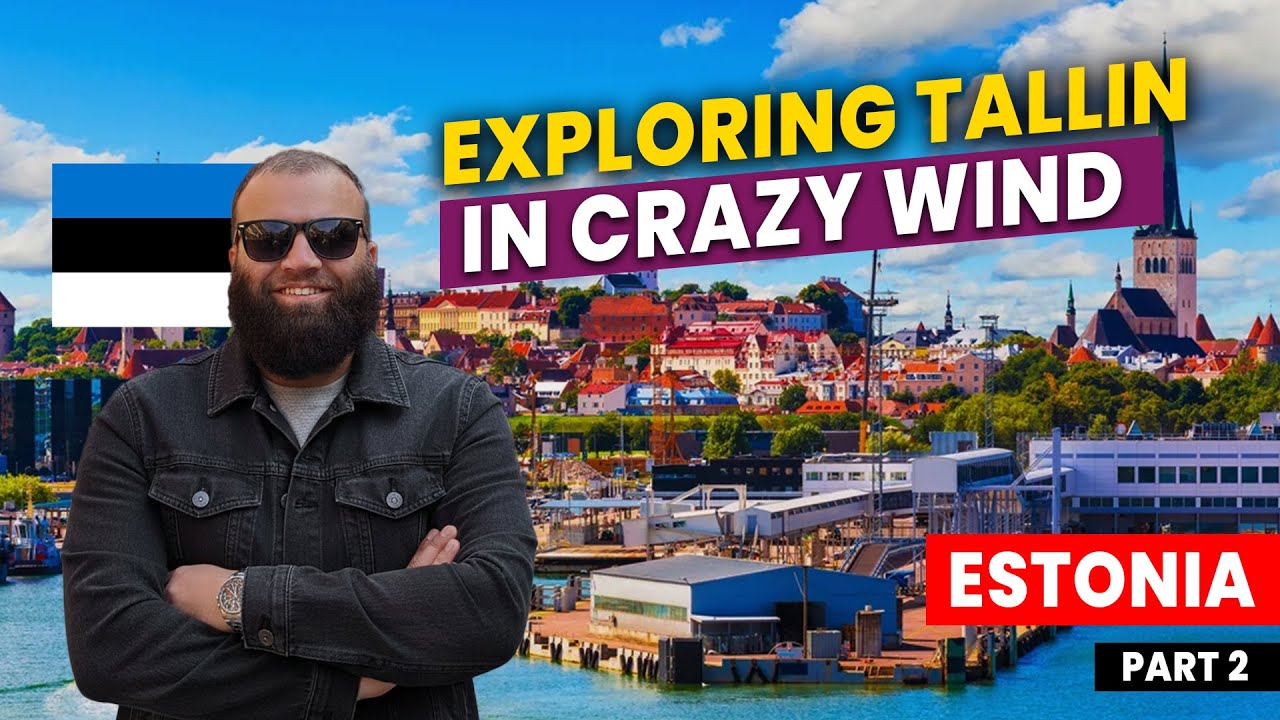 Exploring Tallin in Crazy Wind | Estonia Travel Vlog