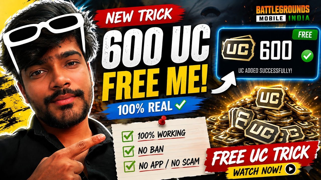 🔴600 UC 🔥 Free Uc In Bgmi 2026 | How To Get FREE UC In Bgmi / Free UC In Bgmi ( Bgmi Free Uc ) 
