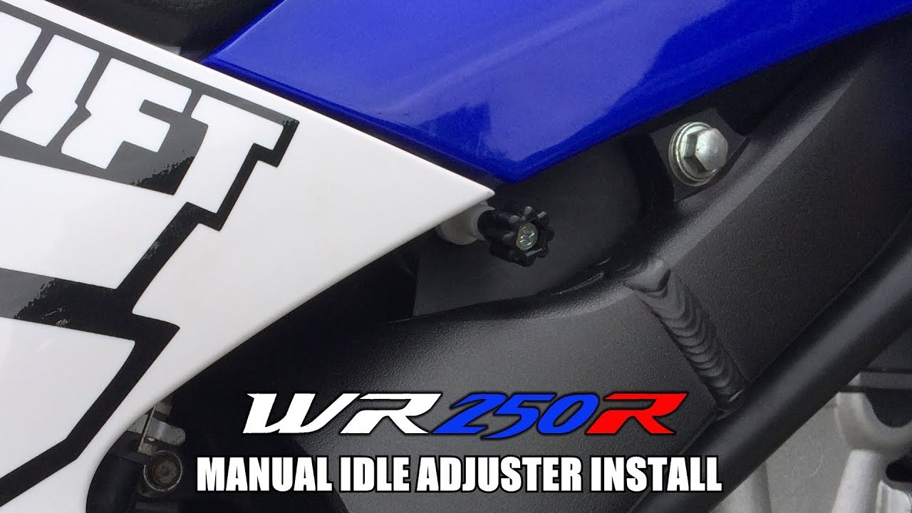 Manual Idle Adjuster Install for WR250R/X