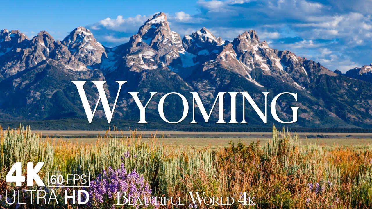 Wyoming 4k Meditation Relectation Film - Красивая расслабляющая музыка - Удивительная природа