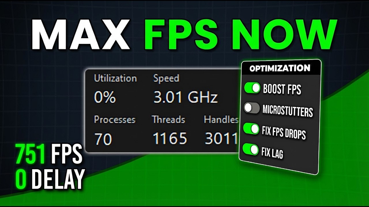 Low-End PC FPS Boost 2026 🚀 Best Windows 11/10 Optimization
