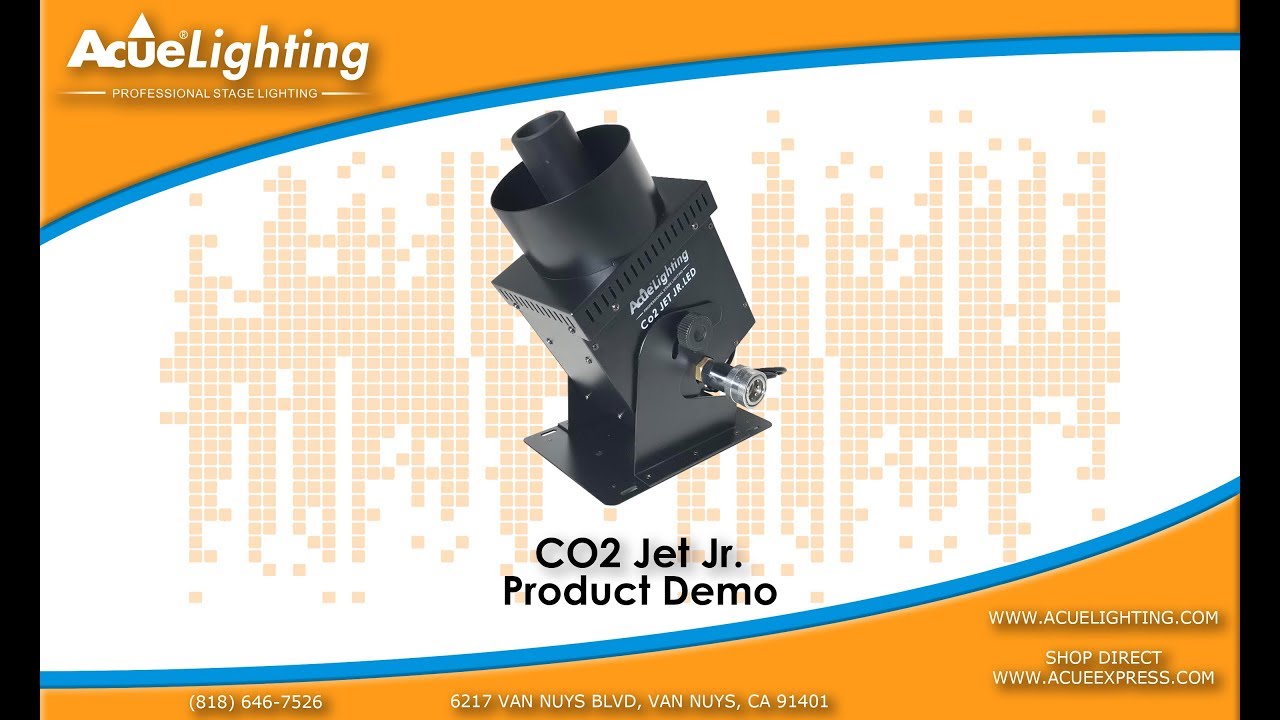 Co2 Jet Jr LED Product Demo Video By Acue Lighting / Dj Stage Lighting & Club Special Effect