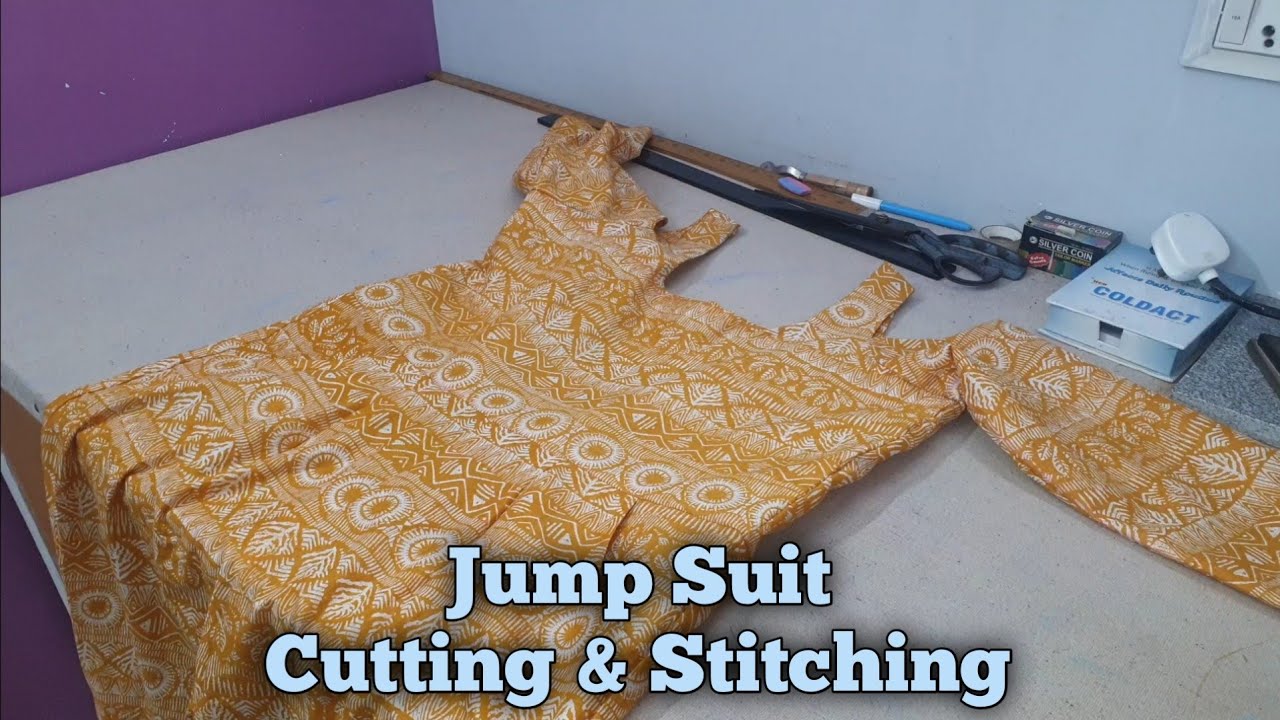 How to Make Jump Suit Cutting and Stitching