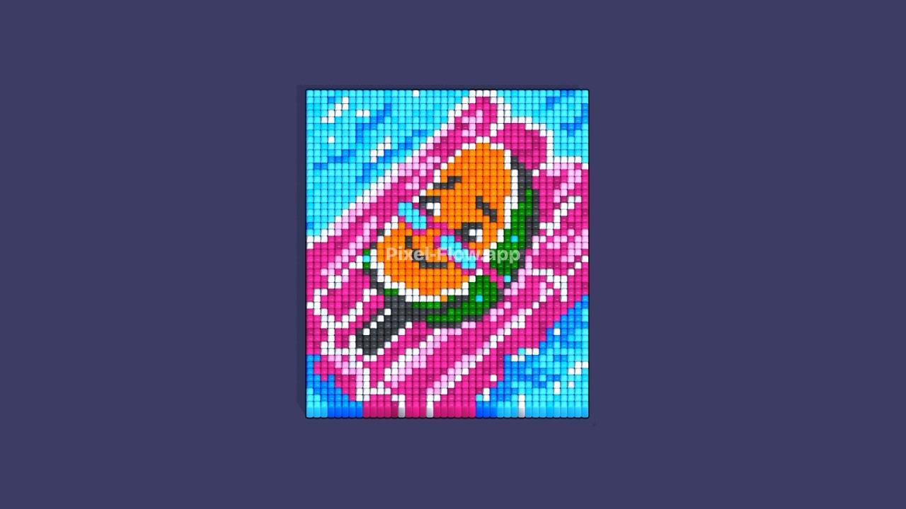 Pixel Flow Level 715 (Very Hard) Solution Walkthrough - Watermelon