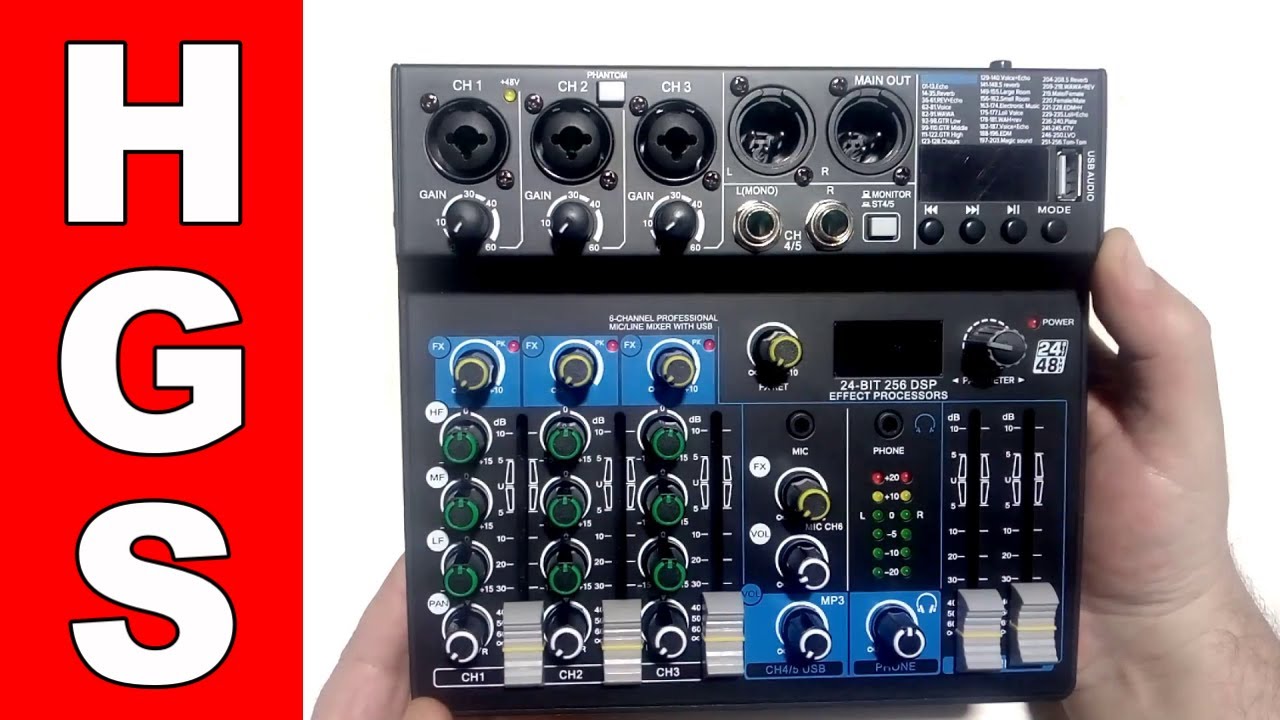 Compact Mini Mixer 6 Chanel ✔️