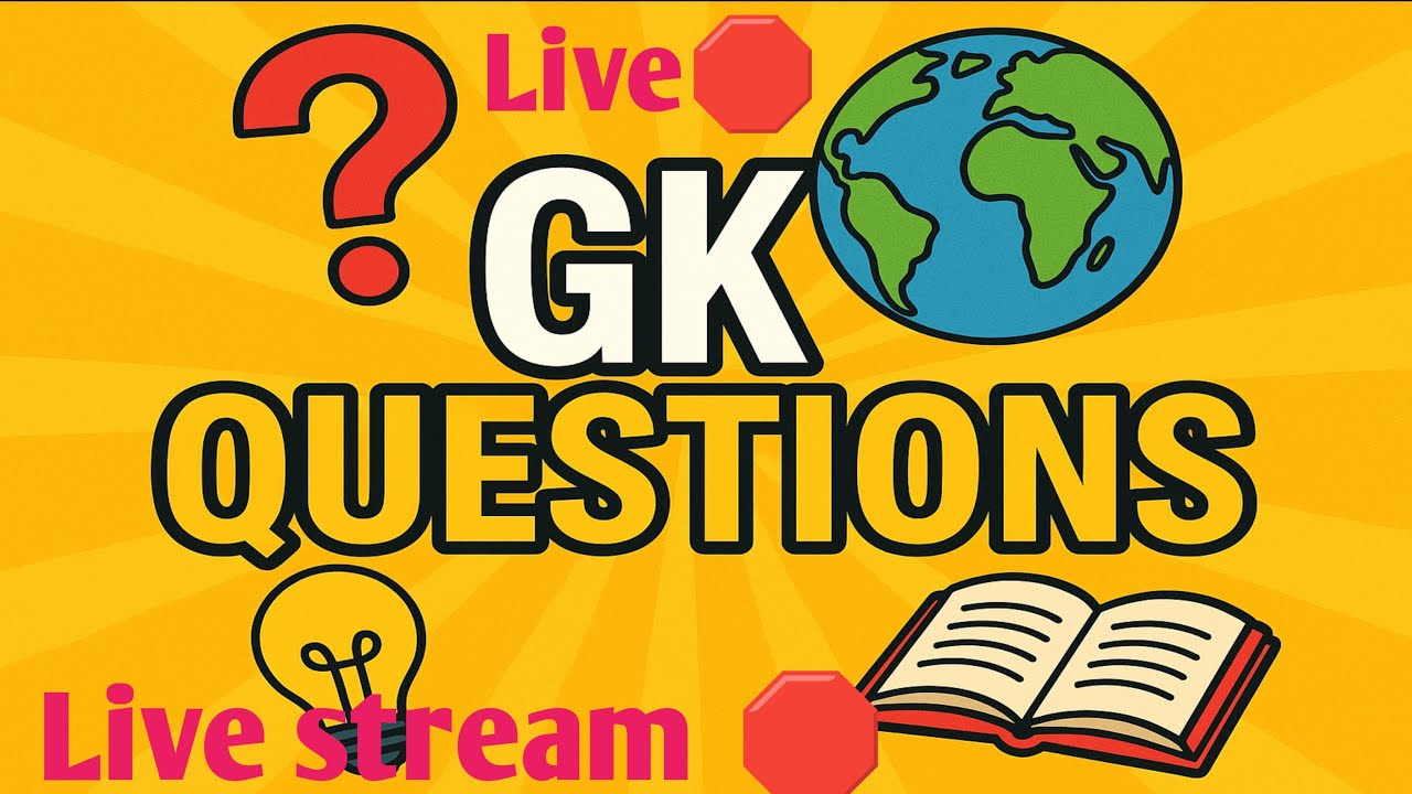 GK Questions 🔥 l general knowledge Questions l study with me 📚 l #livestream