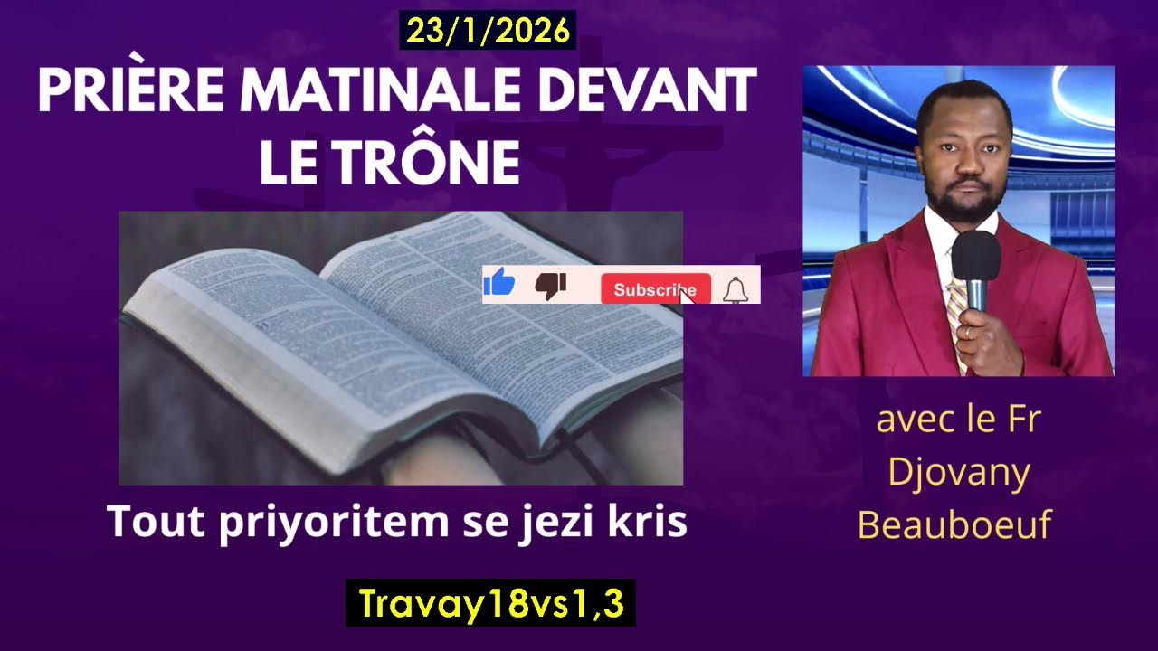 VENDREDI 23 JANV 2026. POUPA RETE SOU KONT MOUN TOUT TAN TRAVAY POU TRAVAY.