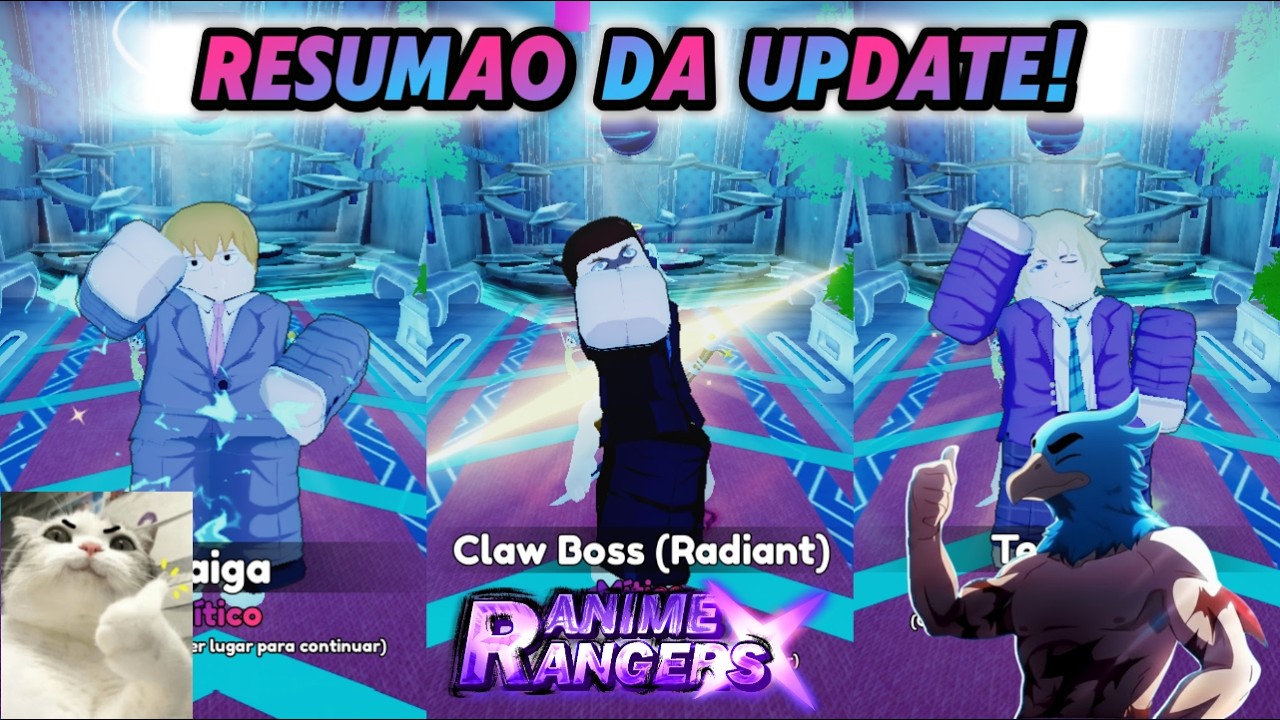 RESUMAO DA UPDATE DO ANIME RANGERS! NOVOS CODES E MUITA QUALIDADE DE VIDA!