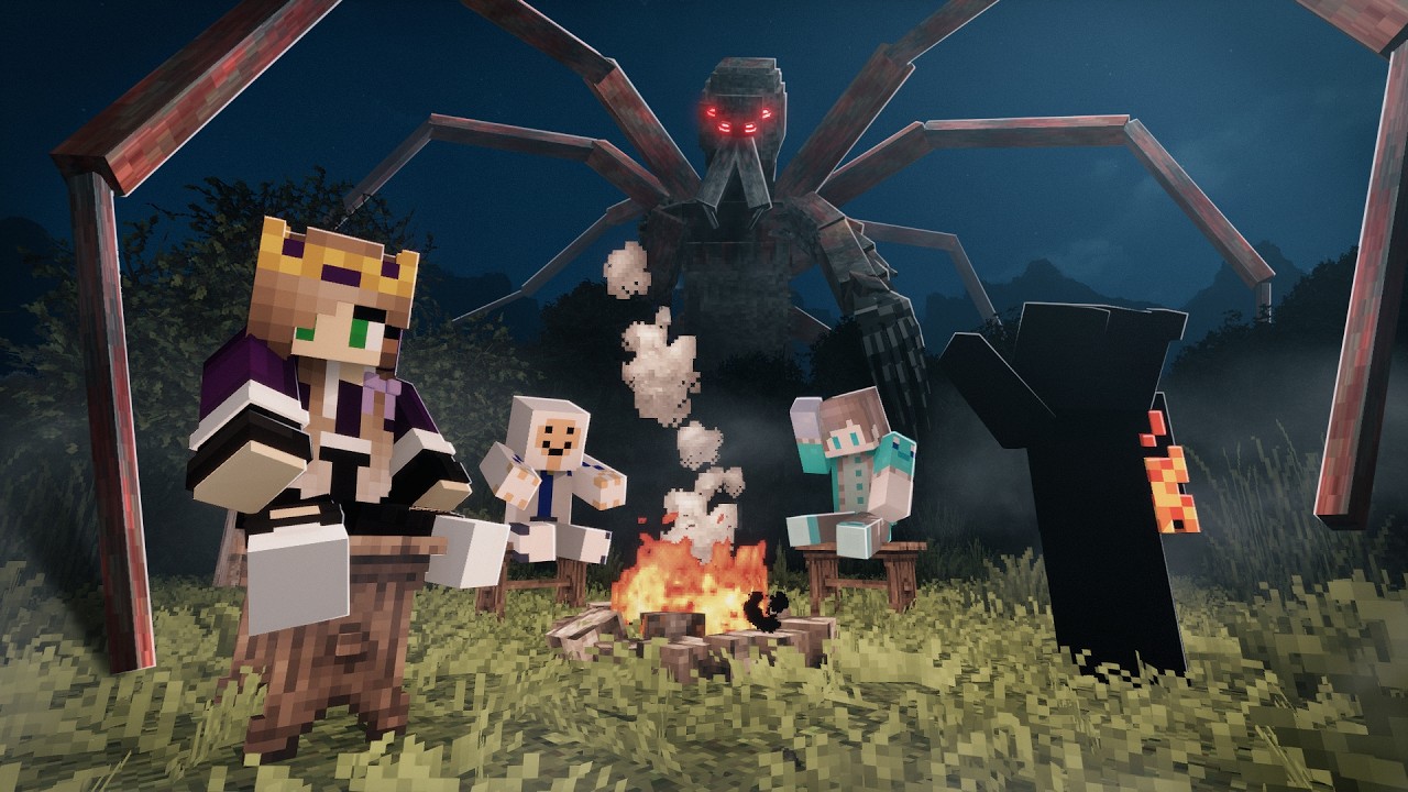 4 идиота против реалистичного ужастика в Minecraft