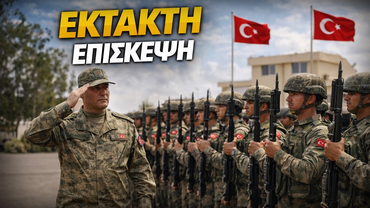 Αιφνιδιαστική επίσκεψη του Τούρκου αρχηγού στρατού ξηράς στα Κατεχόμενα της Κύπρου