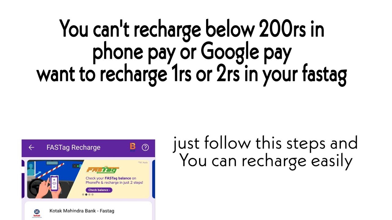 Now Recharge fastags with UPI ( follow steps to do recharge)