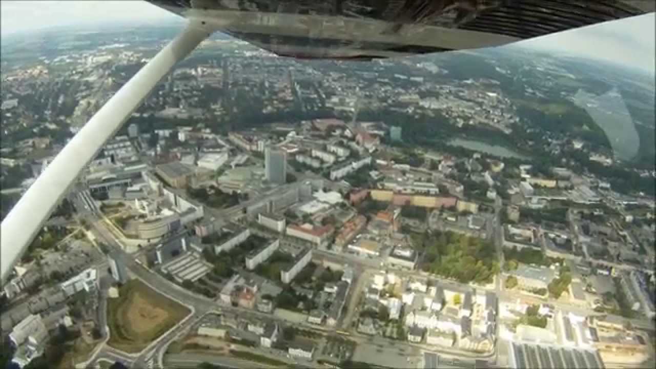 Rundflug über Chemnitz und das Erzgebirge