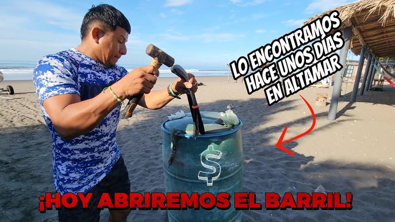 BARRIL CON EXTRA&Ntilde;O CONTENIDO, encontrado en alta mar hace unos d&iacute;as