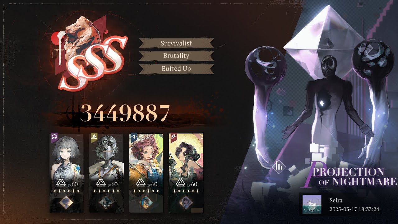 5 ROUND 1.2M Projection of Nightmare Patch 2.3 | Reverse: 1999