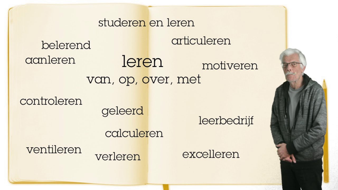 moeilijke woorden met het werkwoord leren (A1/A2/B1/B2/C)