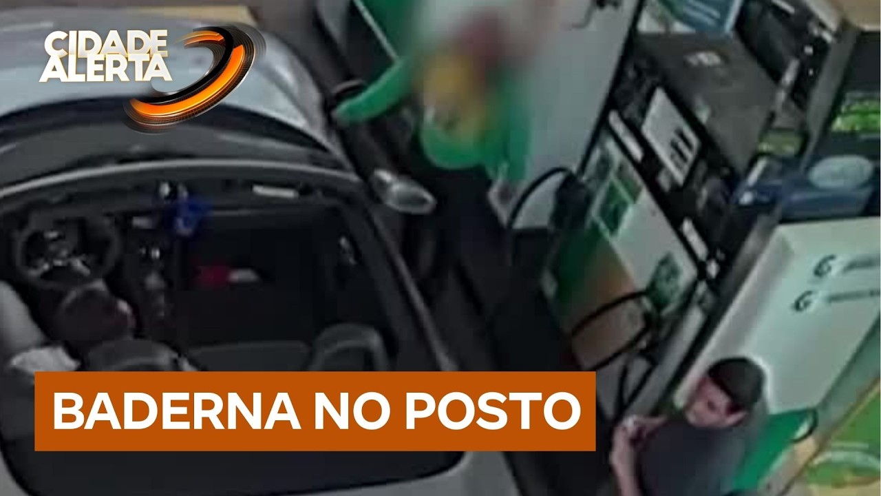 Jovens com carro de luxo arrumam confusão em posto de gasolina no Distrito Federal