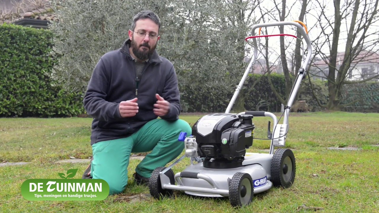 1. De tuinman : Hoe werkt maaien zonder opvangbak