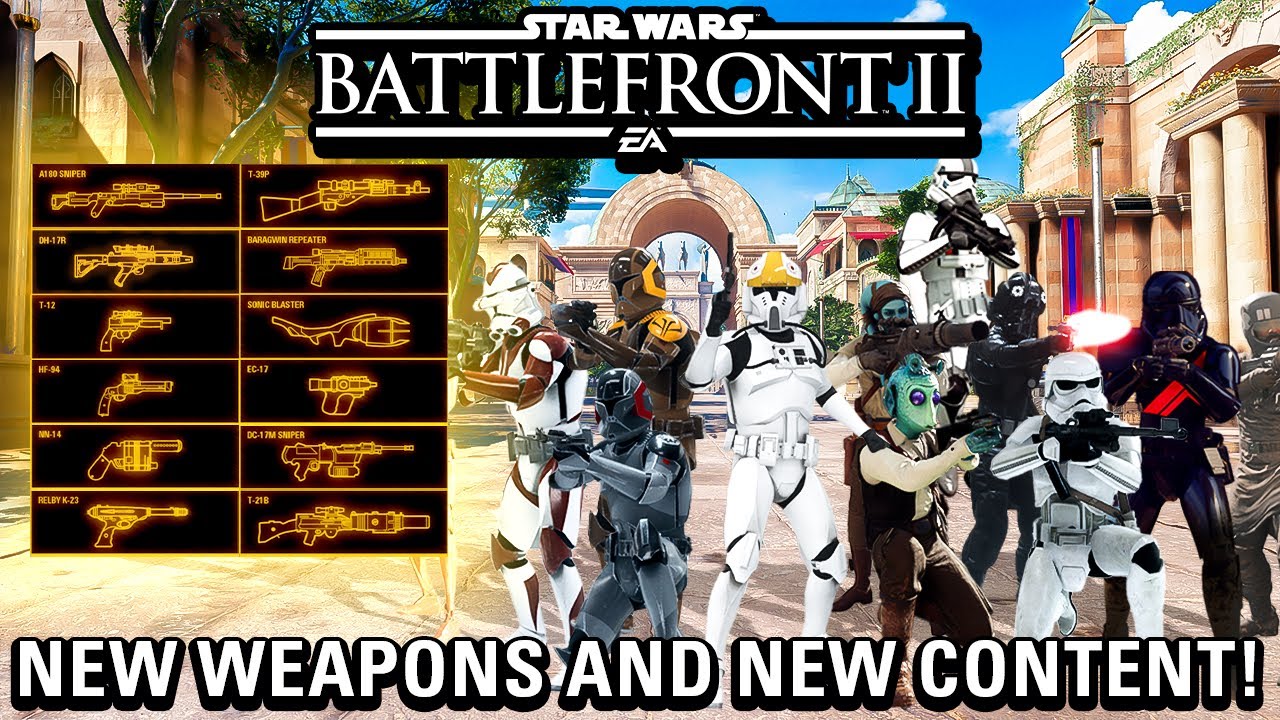 14 НОВЫХ бластеров и БОЛЬШЕ НОВОГО КОНТЕНТА для Star Wars Battlefront 2! Battlefront Plus (Battle...