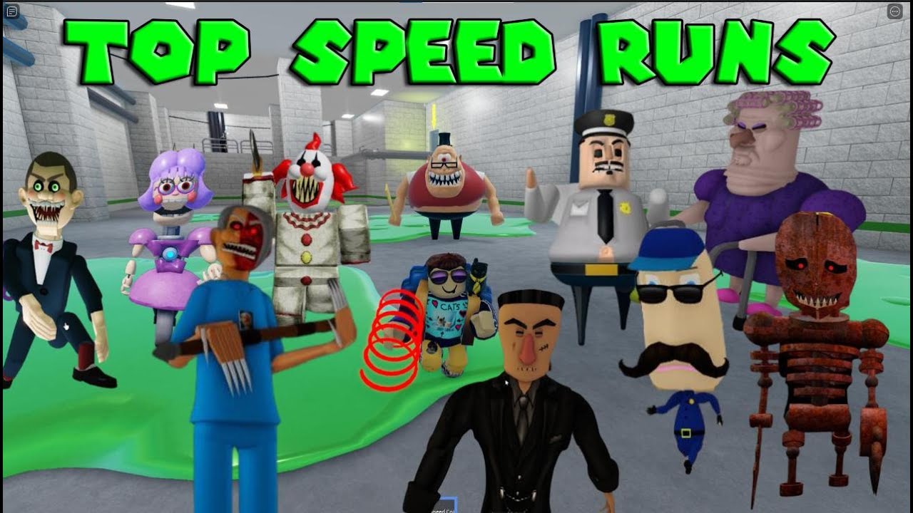 Best Speed Runs Scary Obby TOP 10 in Mr Stinky, Toby, Gary, Psycho, Gran, Nightmare,  AniTron