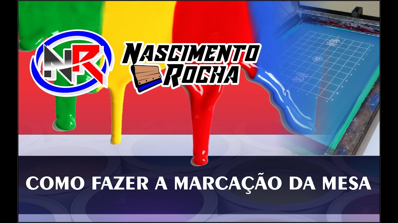 COMO FAZER A MARCAÇÃO NA MESA DE SERIGRAFIA