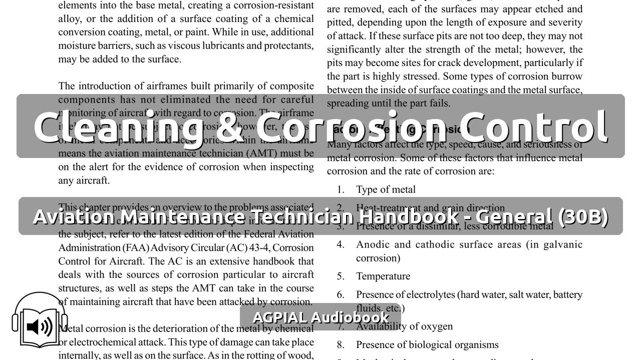 Chapter 8 Cleaning & Corrosion Control | AMTG | AGPIAL Audio/Video Book
