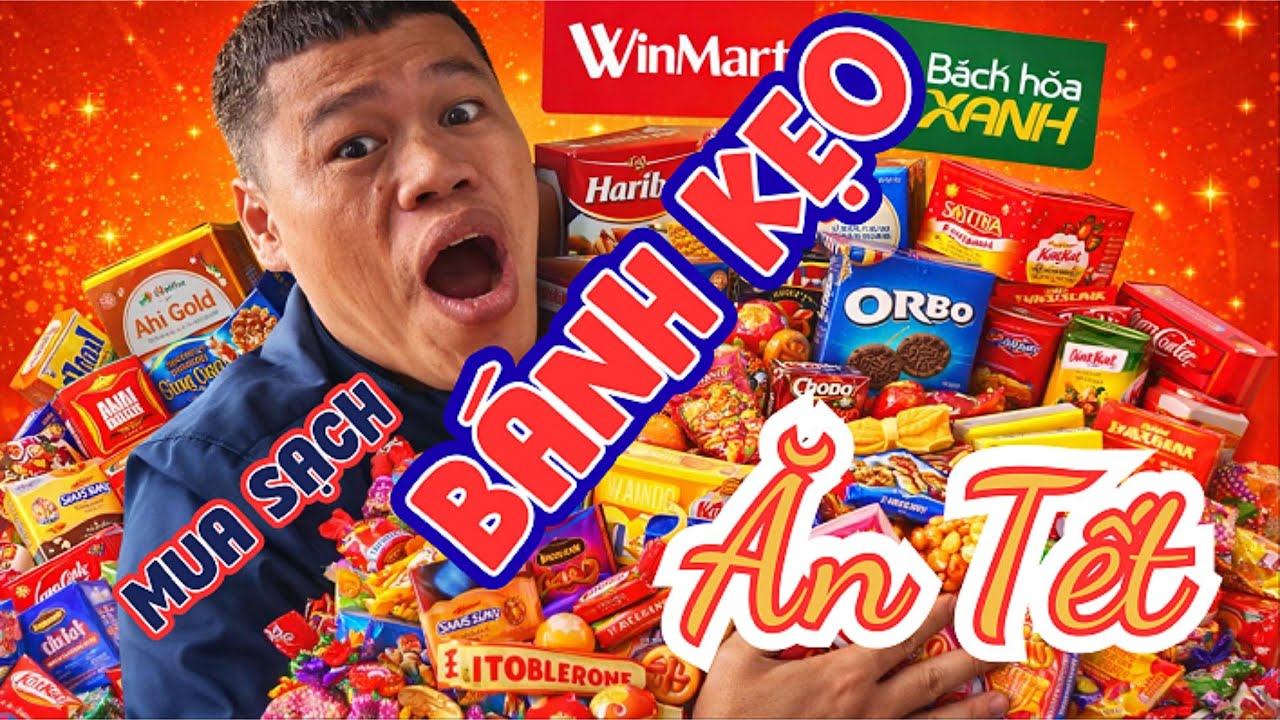 Chú Cận TV I Mua Sạch Bánh Kẹo Trong WM BHX Ăn Tết I Cái Kết Bất Ngờ 🤣🤣