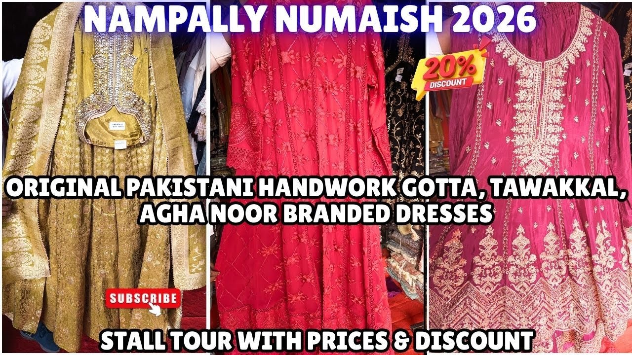 ORIGINAL PAKISTANI HANDWORK GOTTA READYMADES | Agha Noor & Tawakkal Nampally Numaish 2026#exhibition
