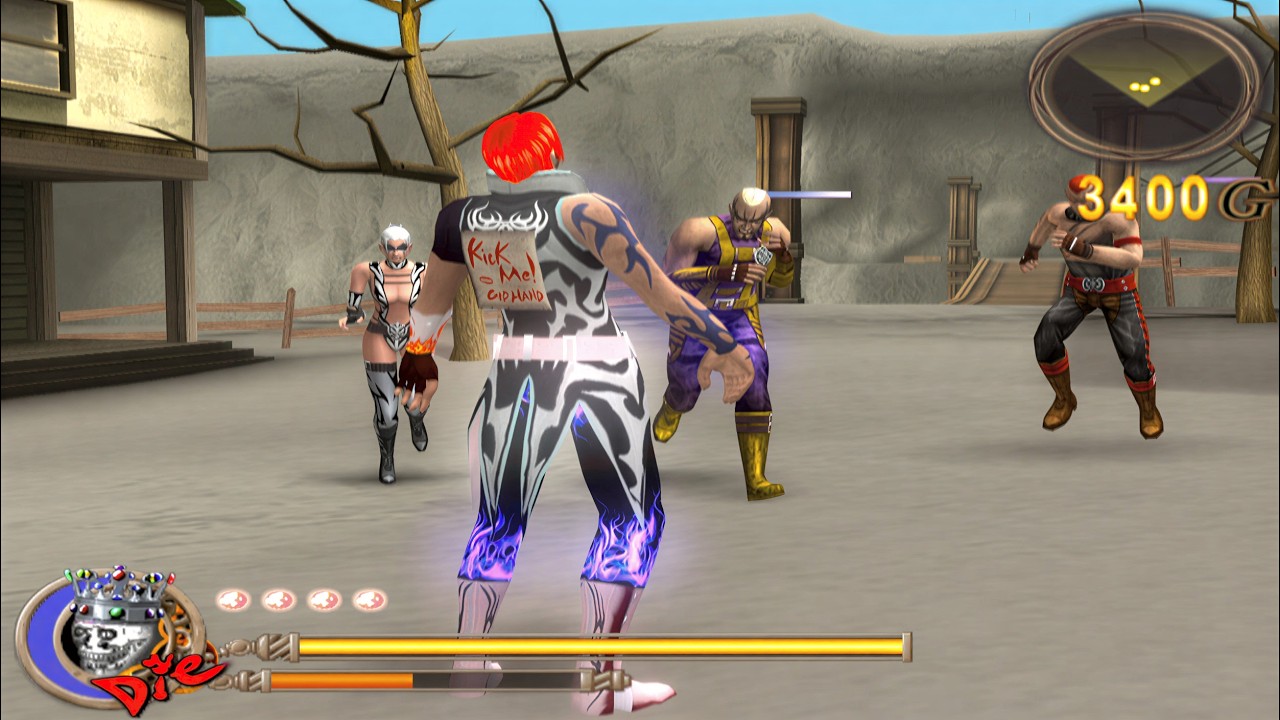 God Hand Azel Black X White Stage 1 Hard Gameplay