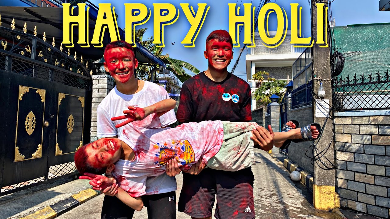 HOLI WITH PARIWAR!!🤣//SANO KHALKO PRANK SANGAM LAI