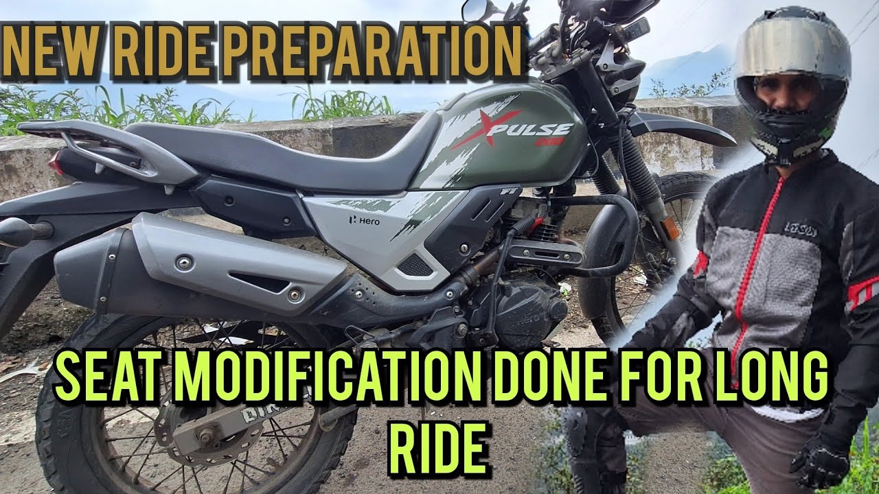 #Xpulse200 #seat #Modification/ seat modification for new ride /  new ride preparation