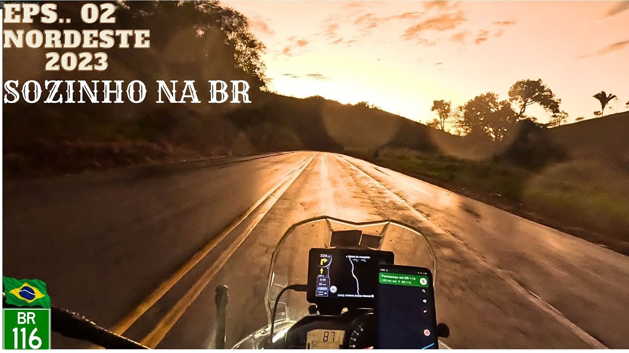 VIAGEM DE MOTO PARA O NORDESTE . EPS.02 , VOCÊ VAI SE SURPREENDER NESSE VIDEO , RISCO EMINENTE😱BR116