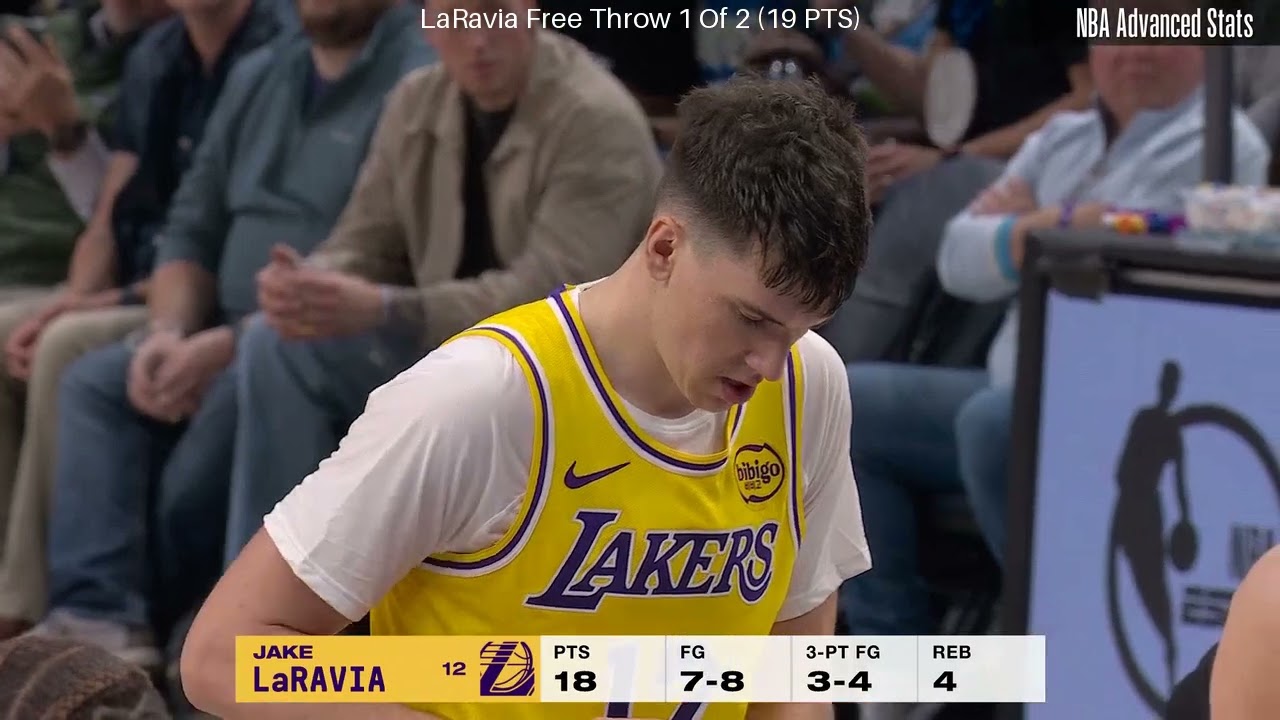 Jake LaRavia Full Play Los Angeles Lakers at Minnesota Timberwolves - October 29, 2025