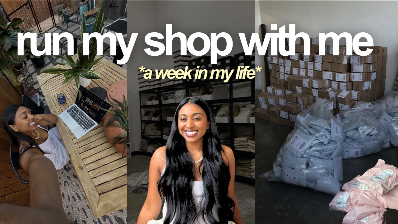A Week in My Life Running a Depop Shop | sourcing, listing, shipping, packing orders