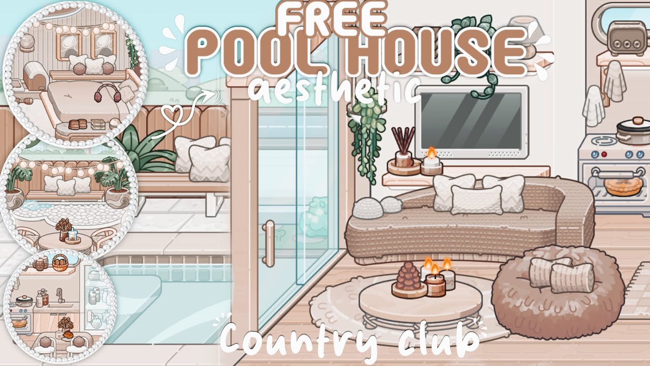 AVATAR WORLD FREE POOL COUNTRY CLUB HOUSE BUILD || NEW UPDATE 
