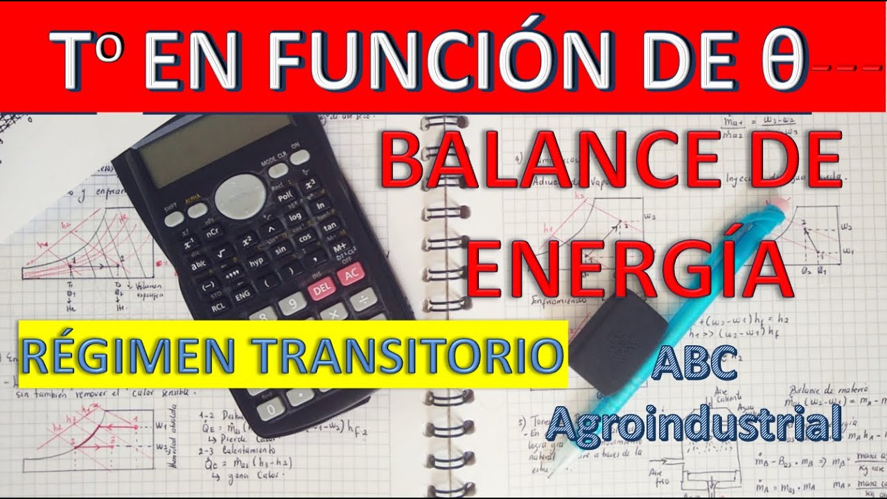 BALANCE ENERGÍA, calculo TEMPERATURA  en función TIEMPO, RÉGIMEN TRANSITORIO