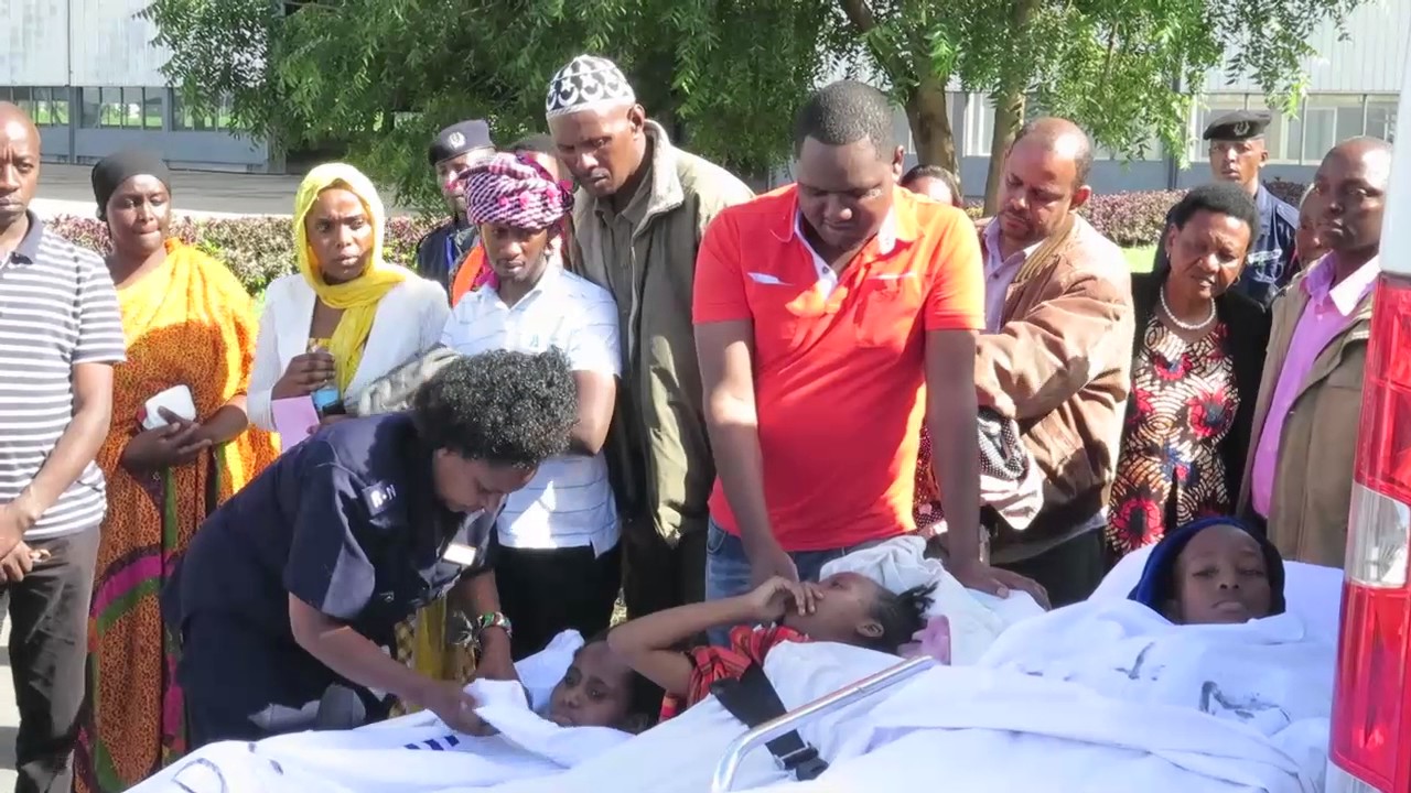 SAFARI YA WATOTO  MAJERUHI  WA  AJALI  ARUSHA KWENDA MAREKANI