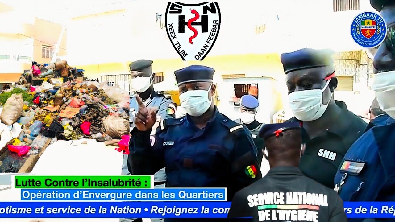 Opération d’Envergure de Salubrité à Guédiawaye : Ibrahima Gueye et ses Éléments en Action