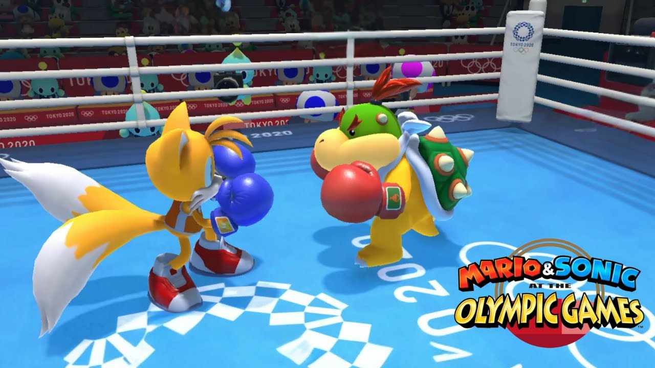 Boxing Hard Gameplay Mario & Sonic At The Olympic Games Tokyo 2020 Tails VS Bowser Jr & Blaze Silver