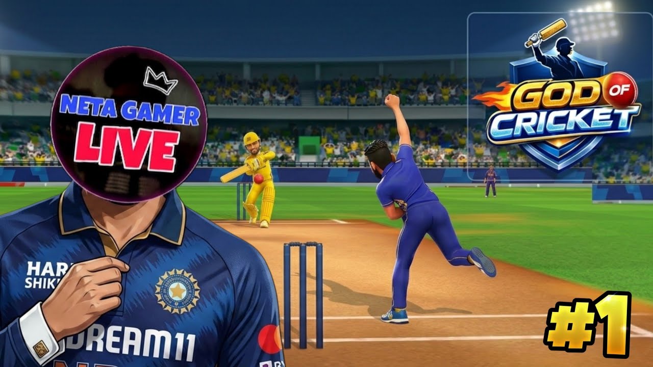 God Of Cricket Gameplay in hindi | Android Cricket Game #1