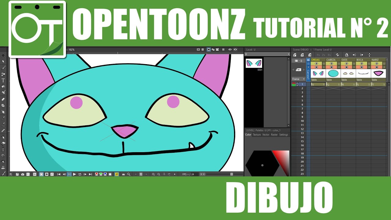 TUTORIAL OPENTOONZ 2 - DIBUJO CON VECTORES