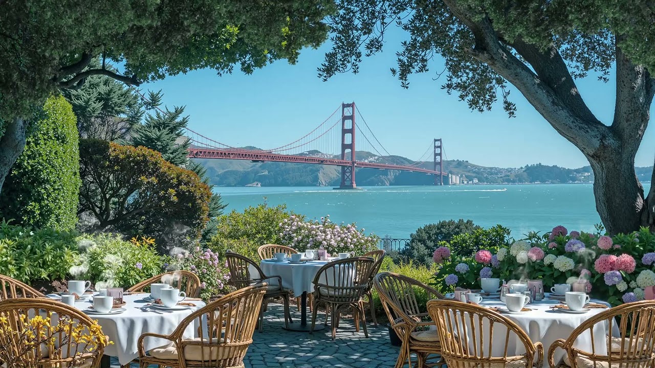 Romantic Evening Jazz Coffee Terrace | City Lights and Smooth Chill Melodies