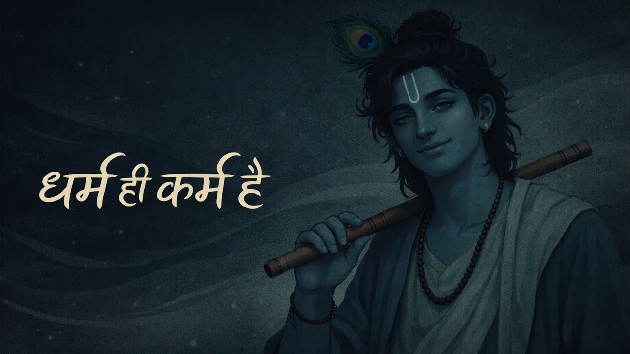 धर्म ही कर्म है 🌊 | Krishna Lofi | Deep Peaceful Song | Karma over Religion | heart touching song