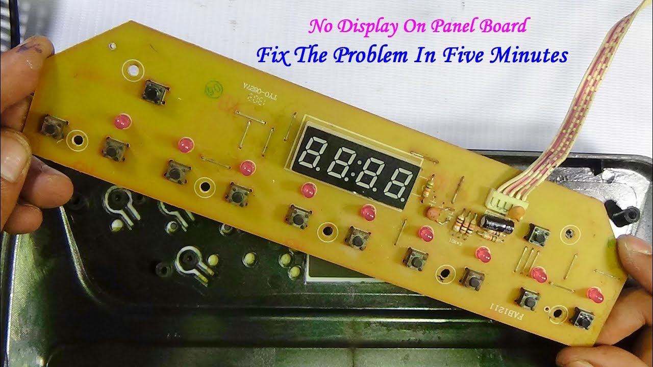 How To Repair No Display On Panel Board Of Induction Cooker – Very Useful