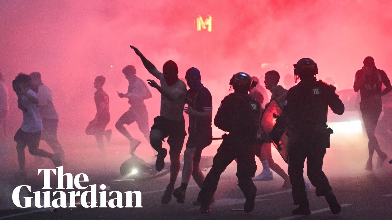 Clashes in Paris after PSG win Champions League final