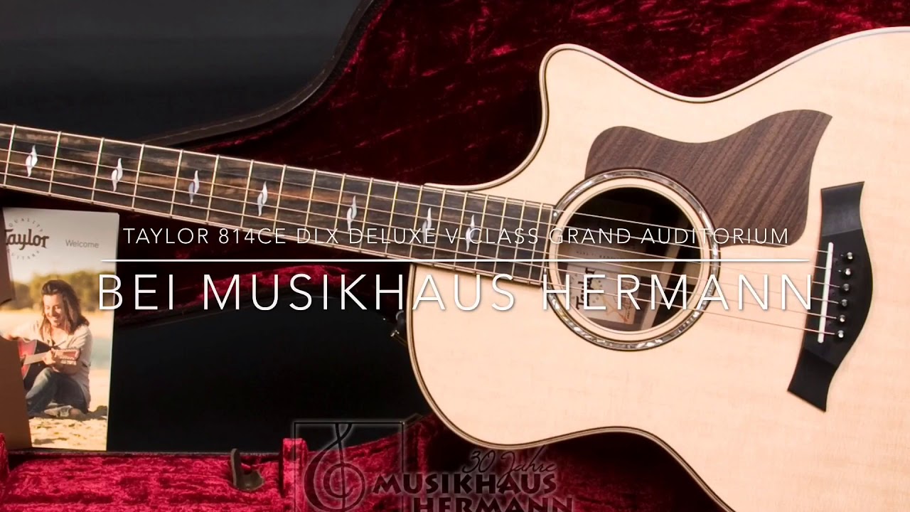 Taylor 814ce DLX V-Class Grand Auditorium - Pictures and Specs