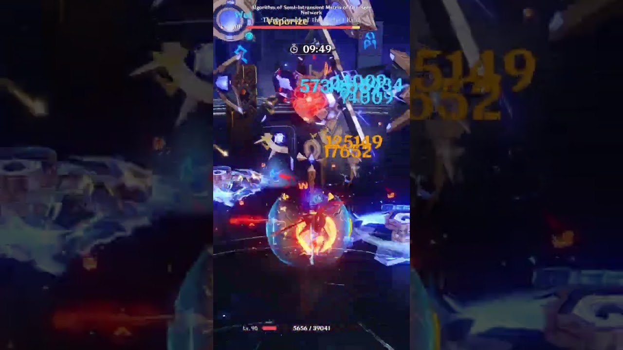 Hu Tao Double Hydro vs Dorito Robot #genshinimpact #genshinshorts #hutao