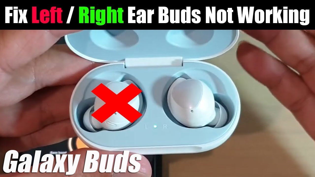 Исправление проблемы с подключением или работой левого/правого наушника Galaxy Buds